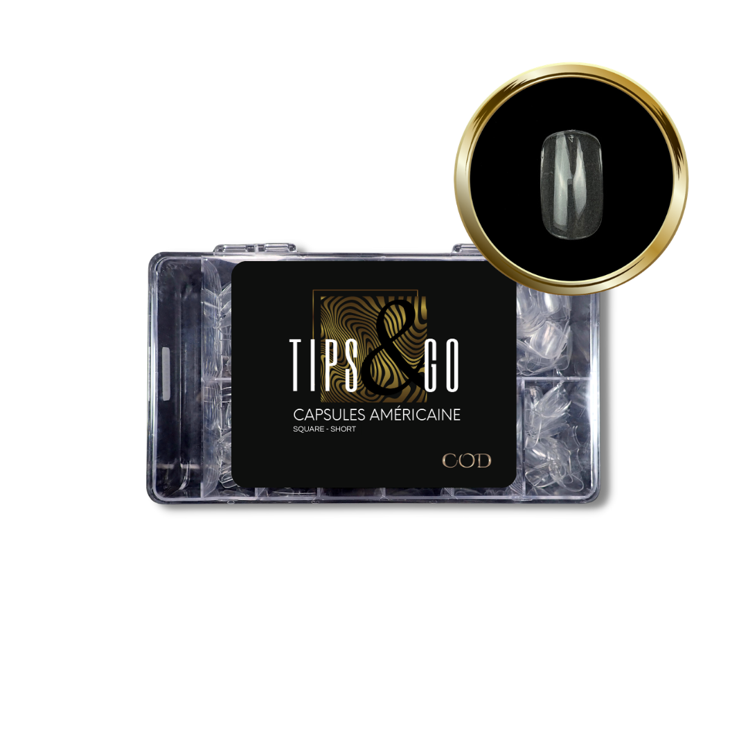 500 capsules préformées transparentes