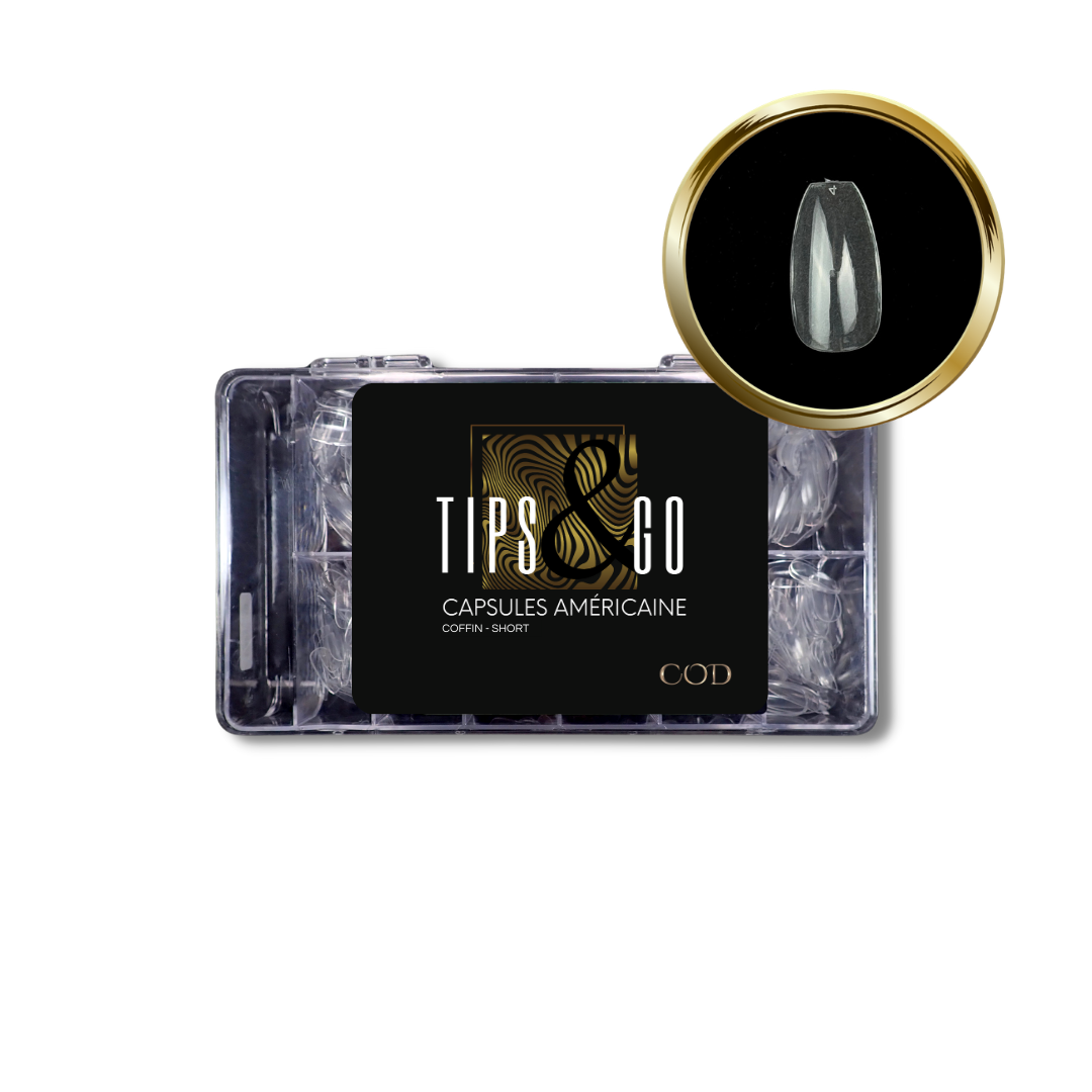 Capsules américaines 500 pcs (Forme coffin courte)