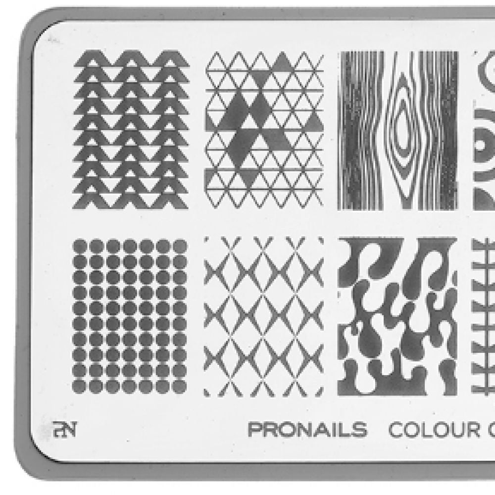 Plaque de Stamping Colour Code Collection Carte