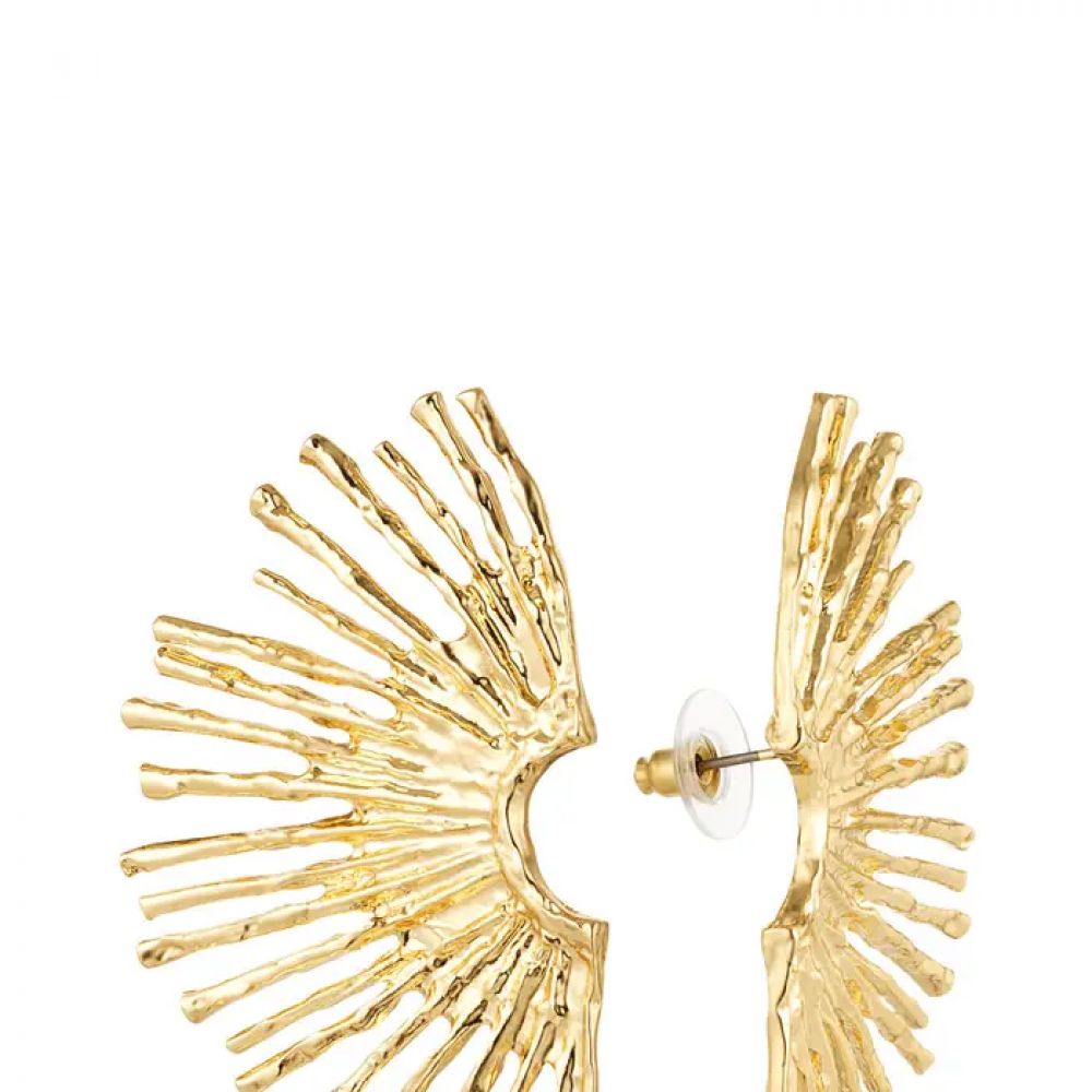 Boucles d'oreilles demi-robe - or