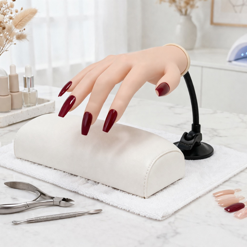 Main d'entrainement pour prothésiste ongulaire sur pied